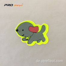 Reflektierende Klebe Pvc Hund Form Aufkleber für Kinder